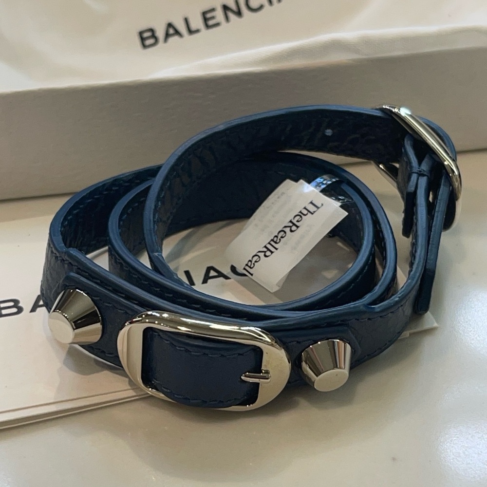 BALENCIAGA Arena Classic Triple Tour Bracelet NWT